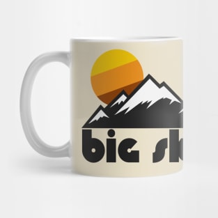 Retro Big Sky Montana ))(( Tourist Souvenir Travel Design Mug